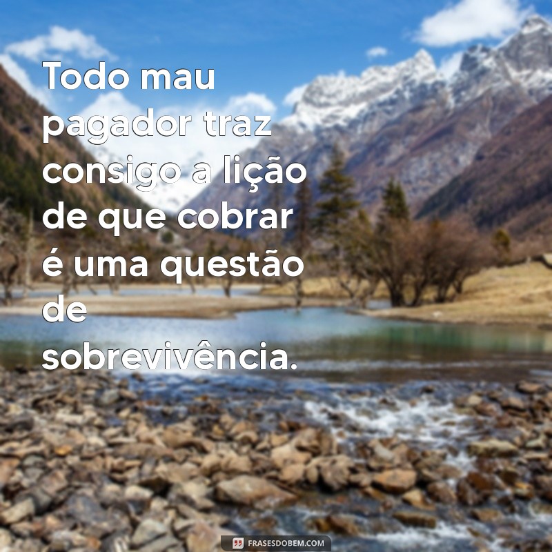 Todo Mal Pagador é Bom Cobrador: Entenda a Dinâmica das Dívidas e Cobranças 