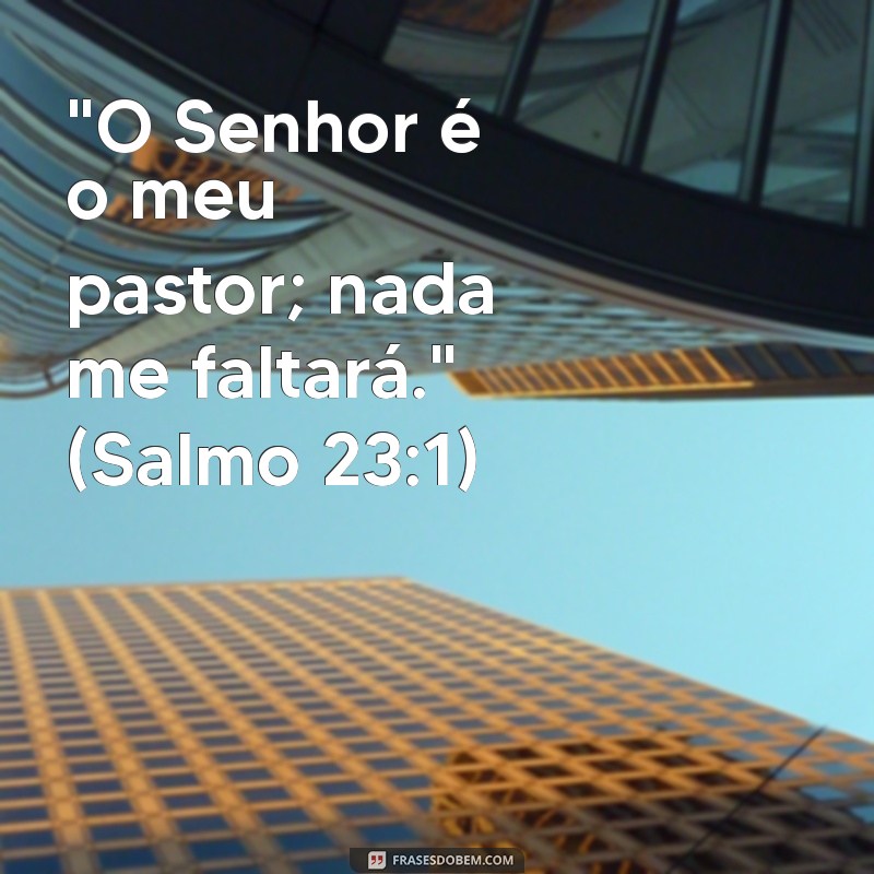 mensagem bíblica salmo 23 