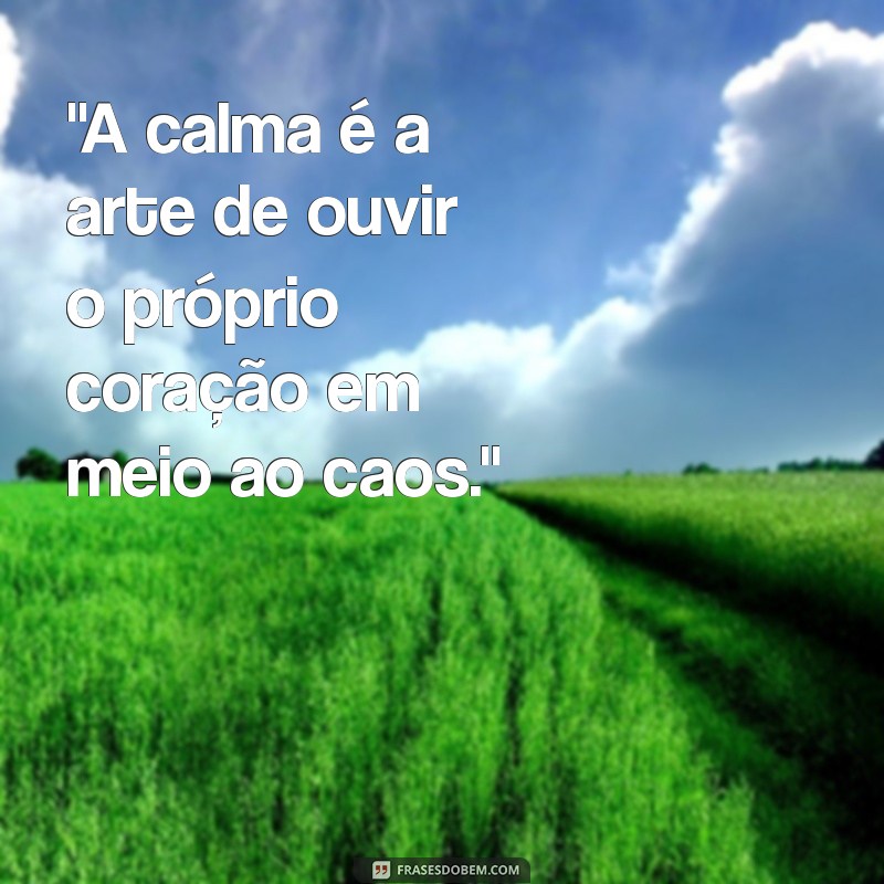 frases de calma e sabedoria 