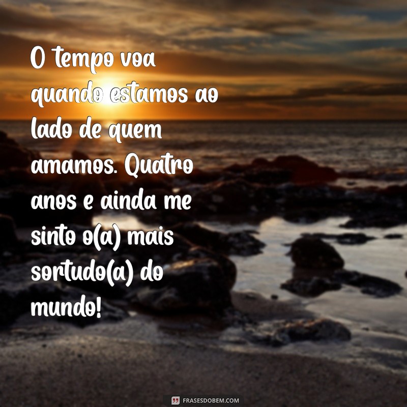 4 Anos de Casados: Celebrando o Amor e a Conexão em Cada Momento 