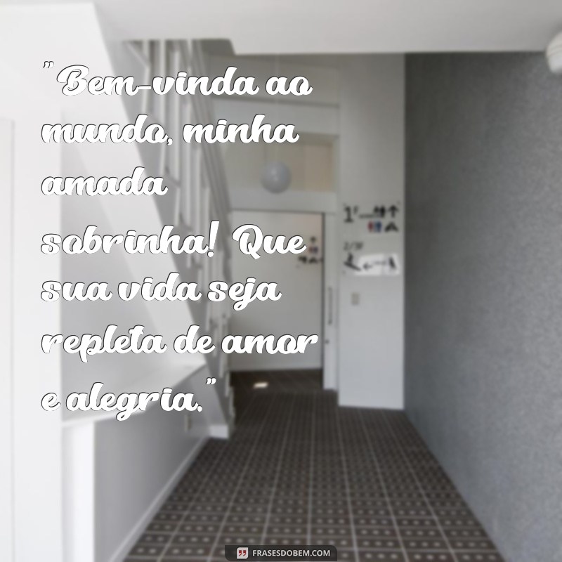 frases para nascimento de sobrinha 