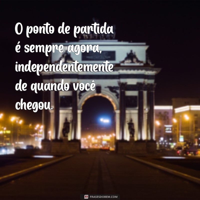 Frases Inspiradoras: A Sabedoria do Antes Tarde do Que Nunca 