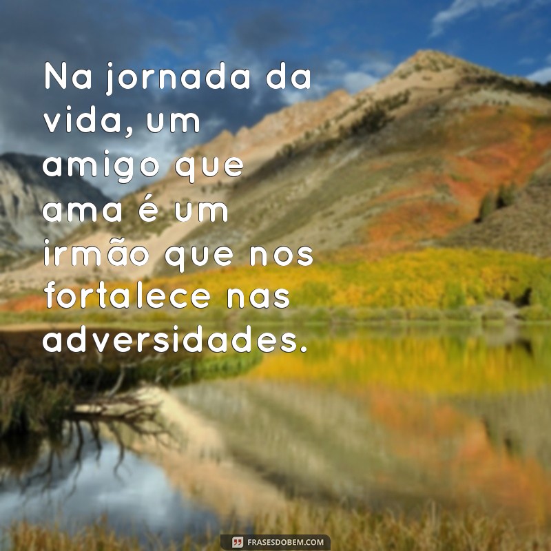 Amizade Verdadeira: O Amigo que Ama em Todos os Momentos e se Torna um Irmão na Adversidade 