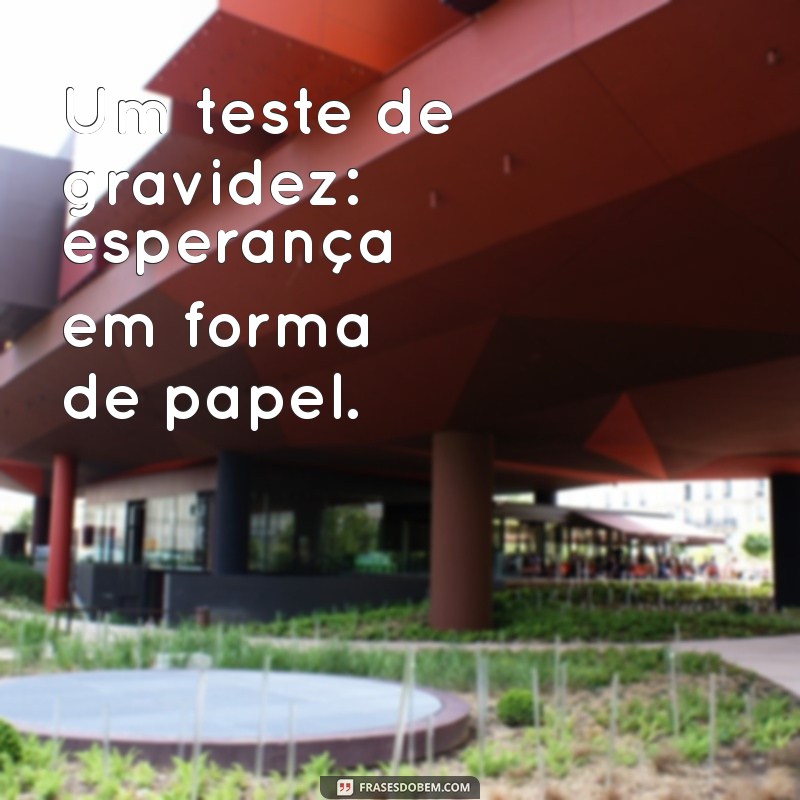 Frases Inspiradoras para Acompanhar Seu Teste de Gravidez 