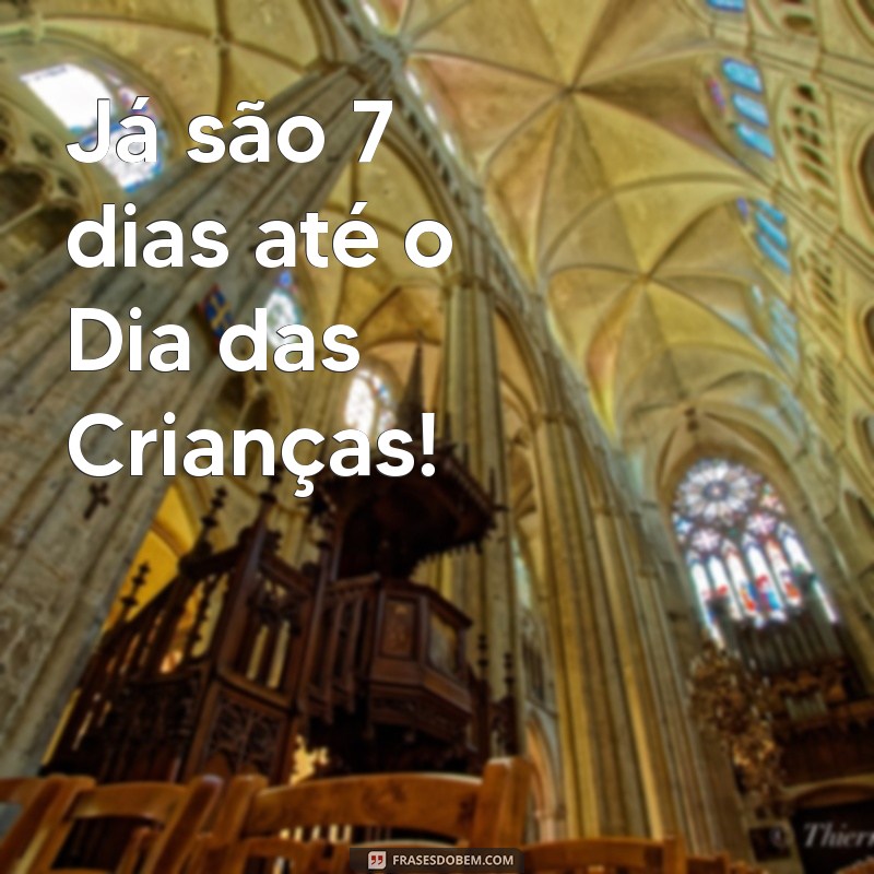 Contagem Regressiva: Quantos Dias Faltam para o Dia das Crianças? 