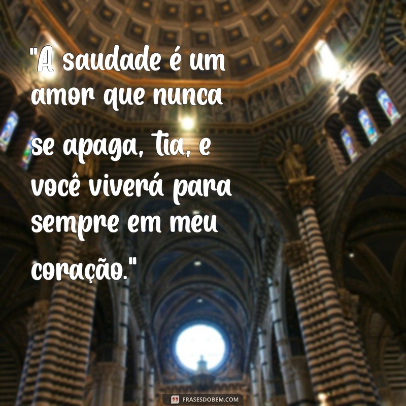 frases para tia que faleceu 