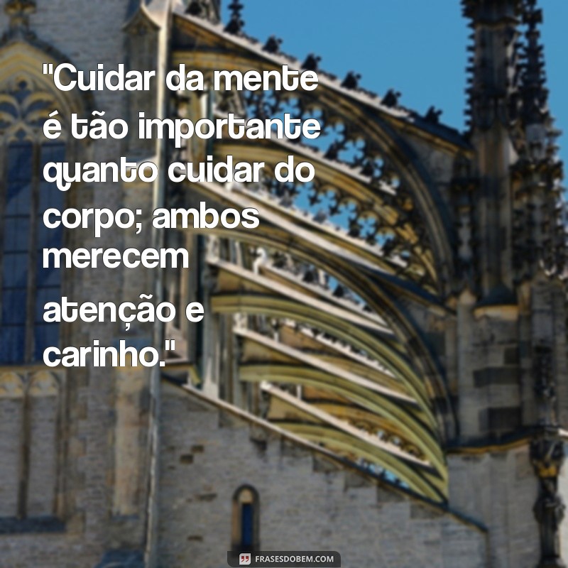 frases de saúde mental 