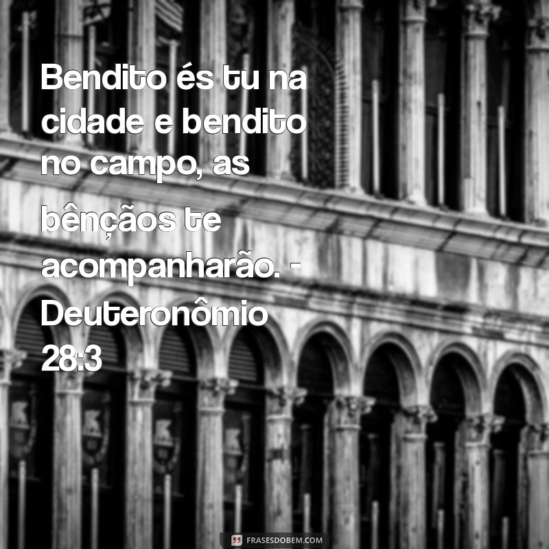 As Bênçãos do Senhor Te Seguirão: Versículos Inspiradores para Sua Vida 