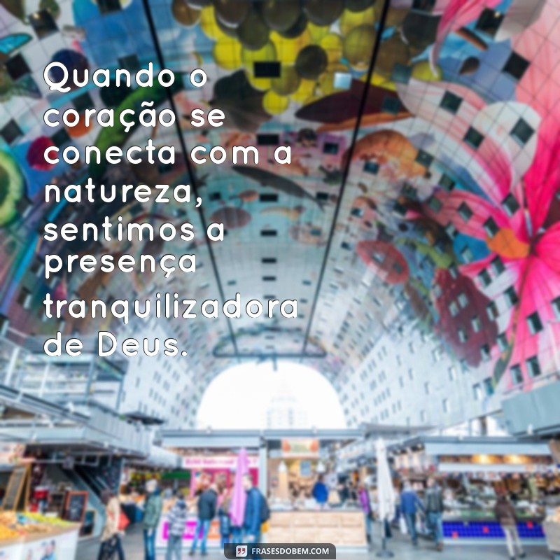 Frases Inspiradoras sobre a Natureza e a Divindade: Conexões Espirituais 