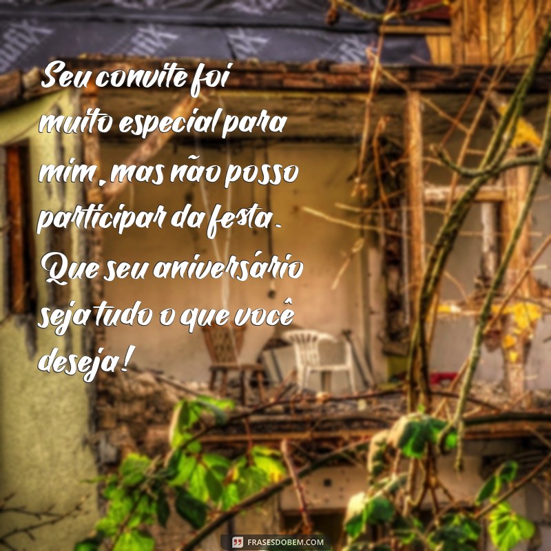 Como Recusar um Convite de Aniversário com Elegância: Dicas e Mensagens 