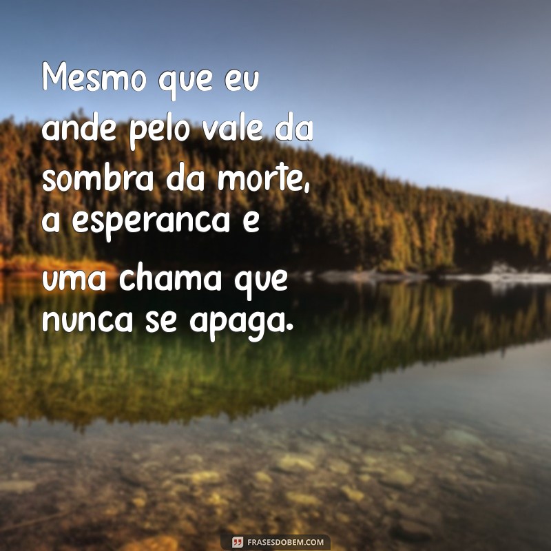 Frases Inspiradoras para Enfrentar o Vale da Sombra da Morte 