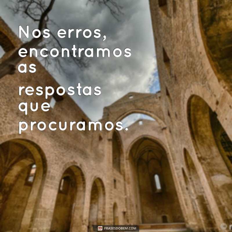 Frases Inspiradoras para Aprender com os Erros e Crescer na Vida 