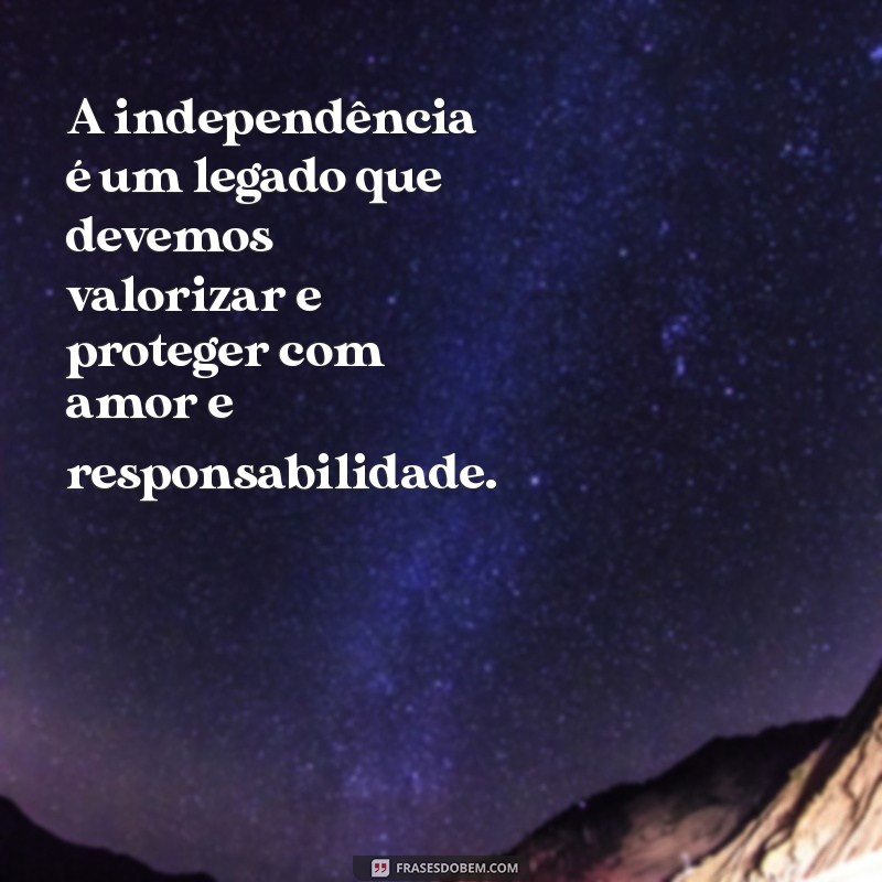 Reflexões e Mensagens Inspiradoras para o 7 de Setembro: Celebrando a Independência do Brasil 