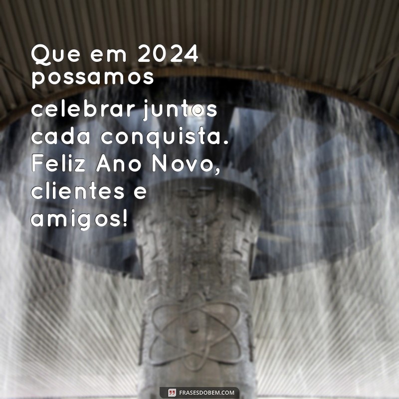 Feliz Ano Novo 2024: Mensagens Inspiradoras para Clientes e Amigos 