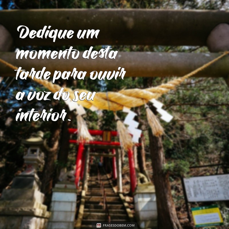 Frases Inspiradoras de Boa Tarde para Reflexão e Motivação 