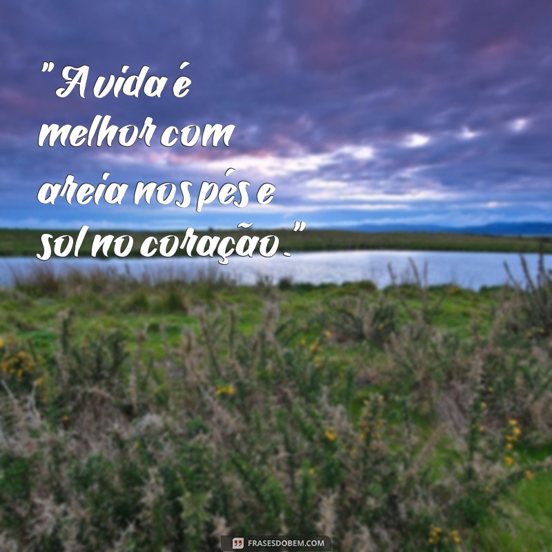 frases para foto de praia 