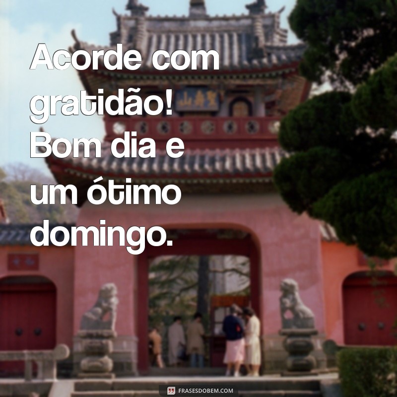 Bom Dia Simples: Frases Inspiradoras para um Domingo Agradável 