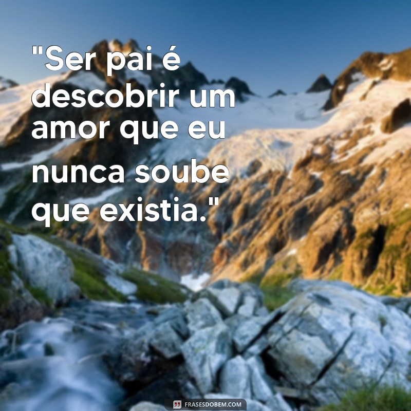 frases pai de primeira viagem 