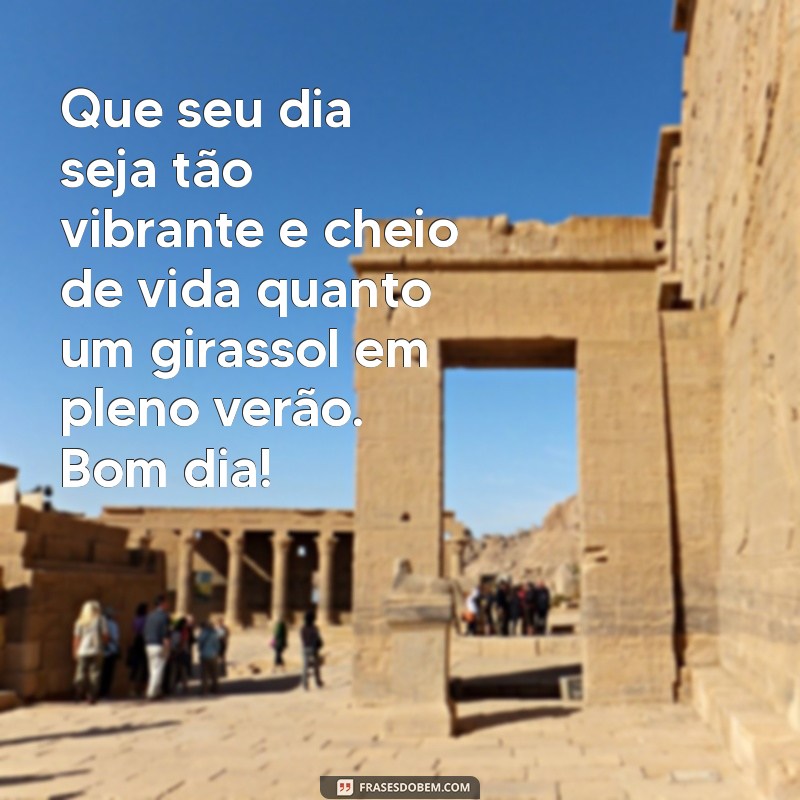 Frases Inspiradoras de Bom Dia com Girassóis para Iluminar Seu Dia 