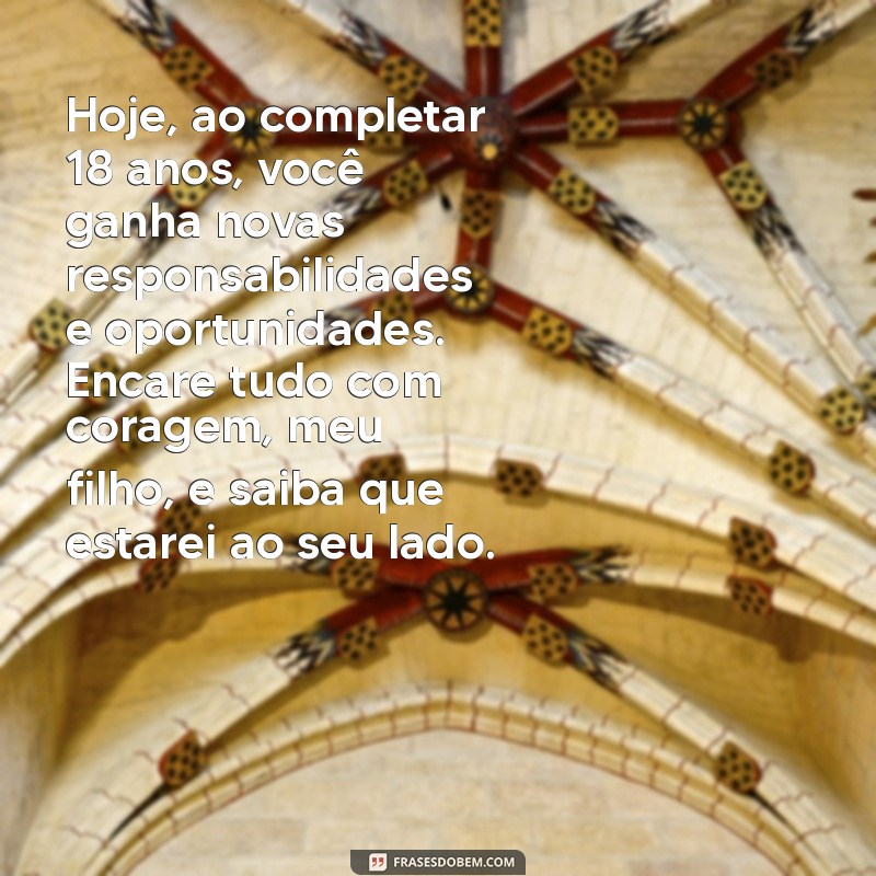 Mensagem Emocionante de Aniversário para Celebrar os 18 Anos do Seu Filho 