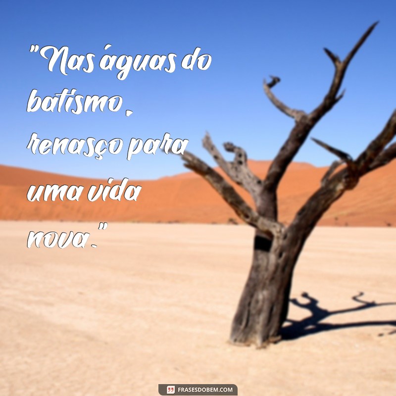 frases batismo nas águas 