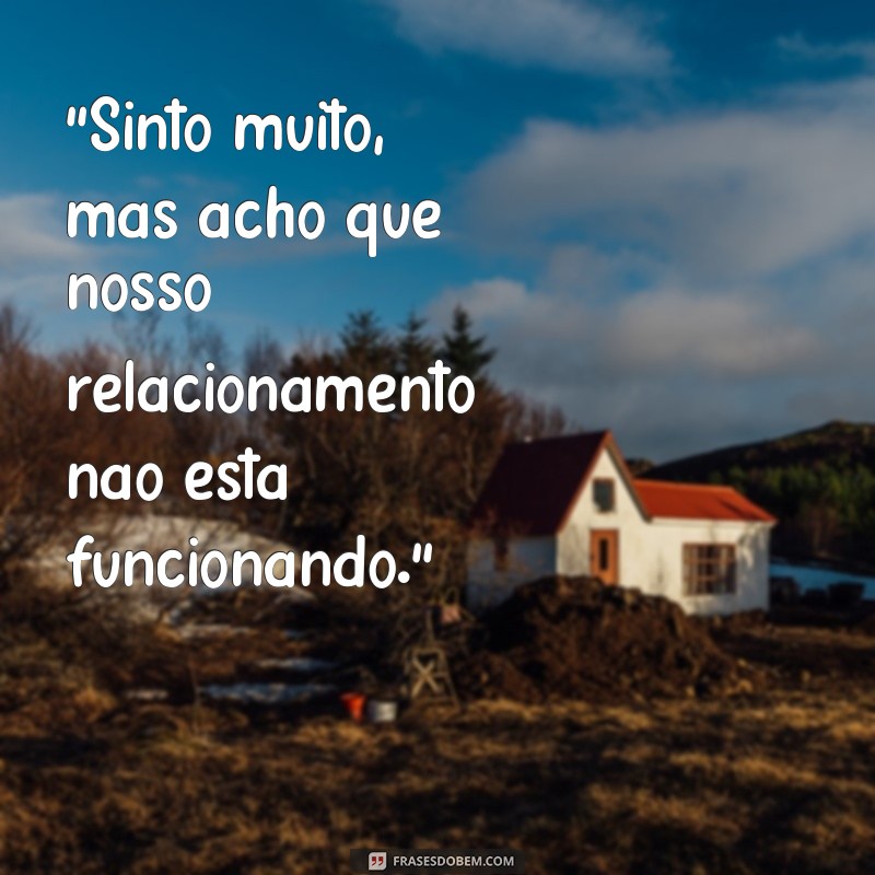 frases como dar um fora em alguem 