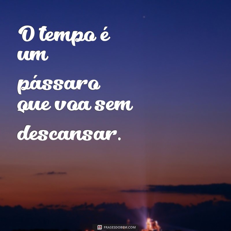 Descubra as mais belas frases poéticas sobre o tempo em nosso artigo! 