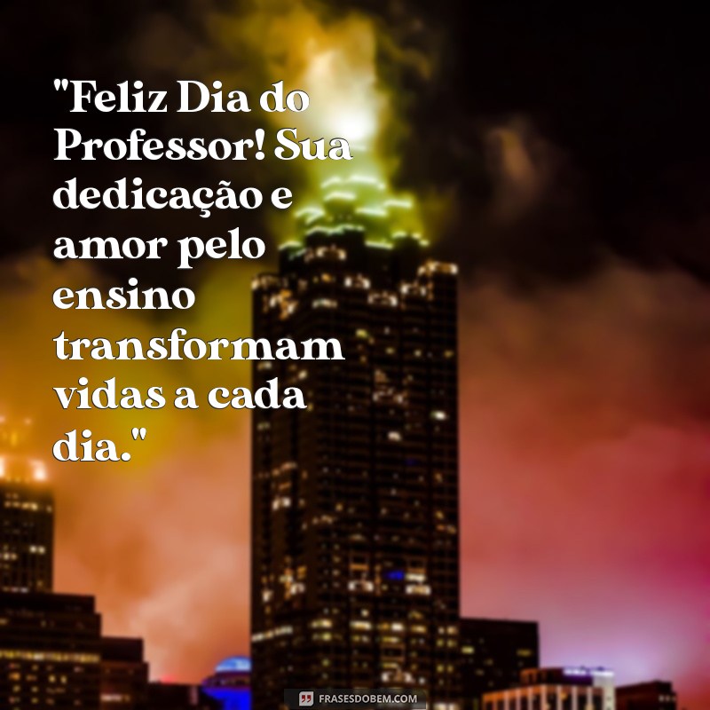 feliz dia do professor mensagens 