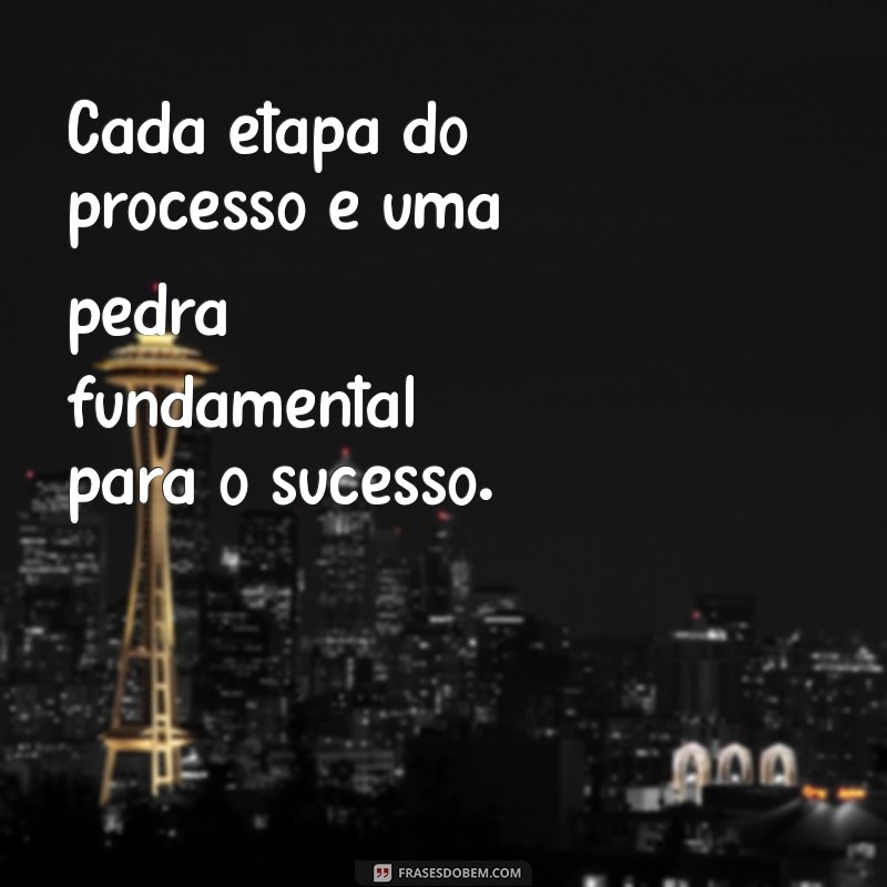 Frases Inspiradoras sobre o Processo: Reflexões para Motivação e Crescimento Pessoal 