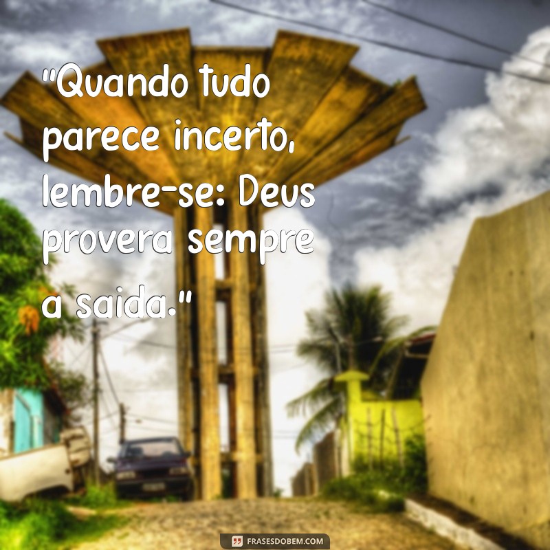 deus proverá frases 