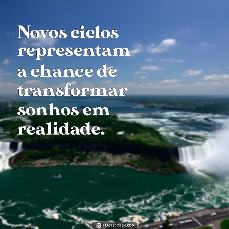 Novo Ciclo, Novas Oportunidades: Como Aproveitar ao Máximo as Mudanças em Sua Vida 