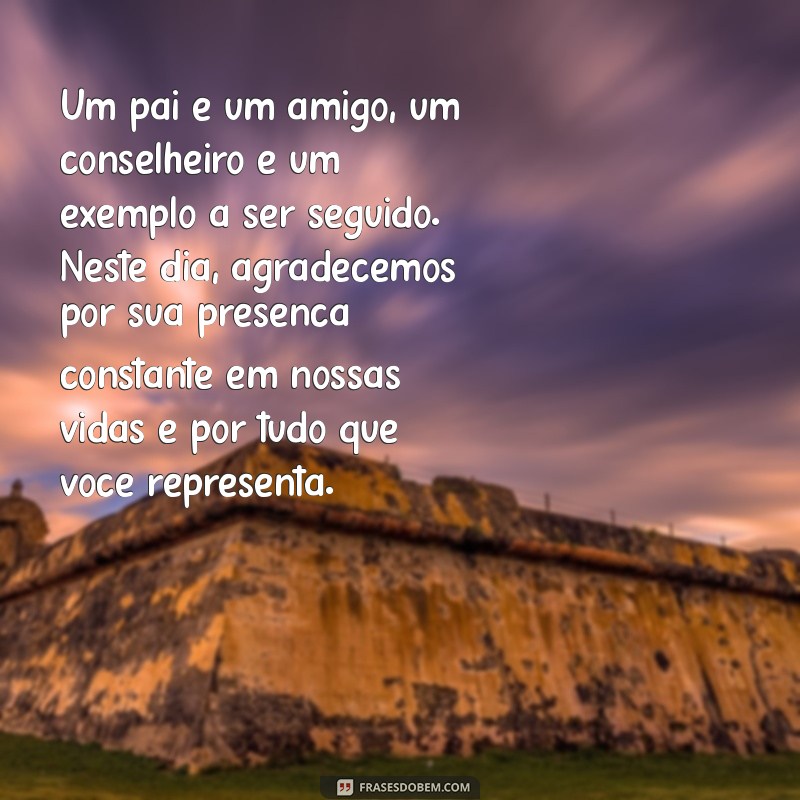 Mensagem Especial para o Dia dos Pais: Celebre com Amor e Gratidão 