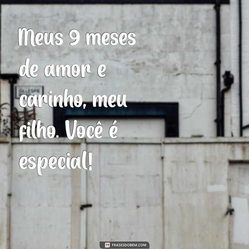 Celebrando 9 Meses de Amor: Mensagens e Frases para Comemorar Seu Filho 