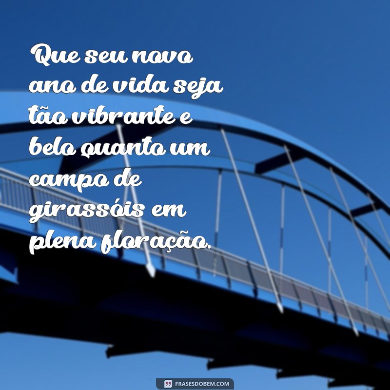 Mensagens de Aniversário Inspiradoras com Girassóis: Celebre com Alegria e Luz 