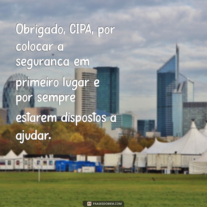 Como Redigir Mensagens de Agradecimento para a CIPA: Exemplos e Dicas 