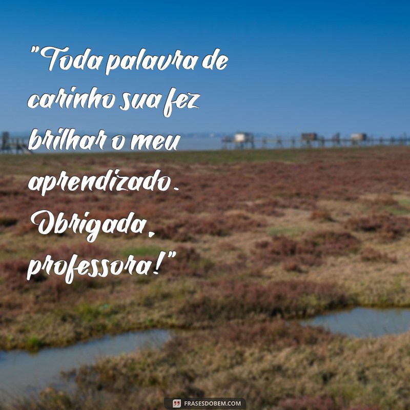 frases para professora infantil de agradecimento 