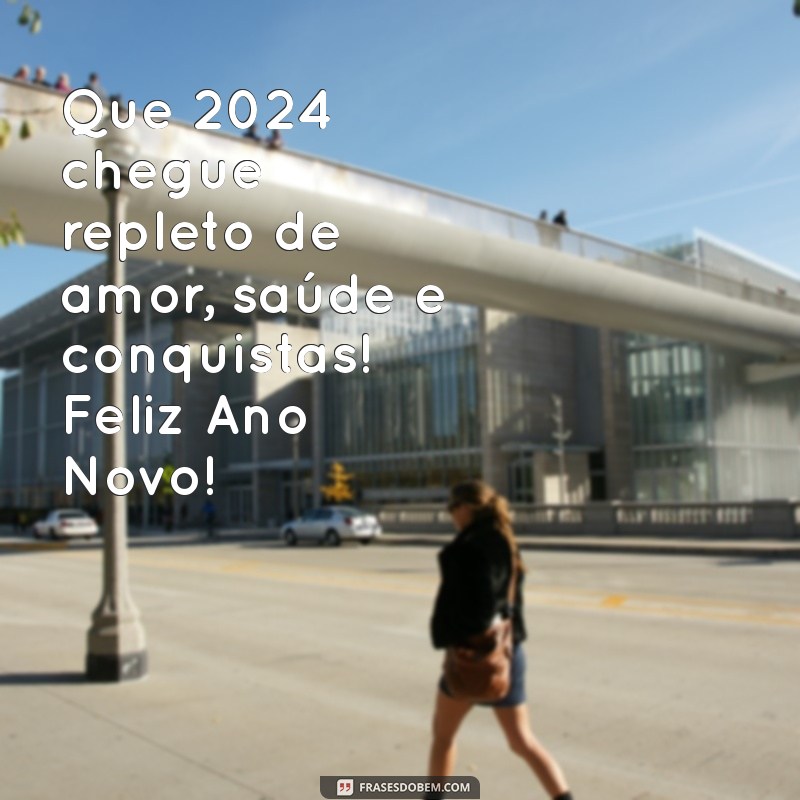 msn de feliz 2024 Que 2024 chegue repleto de amor, saúde e conquistas! Feliz Ano Novo!