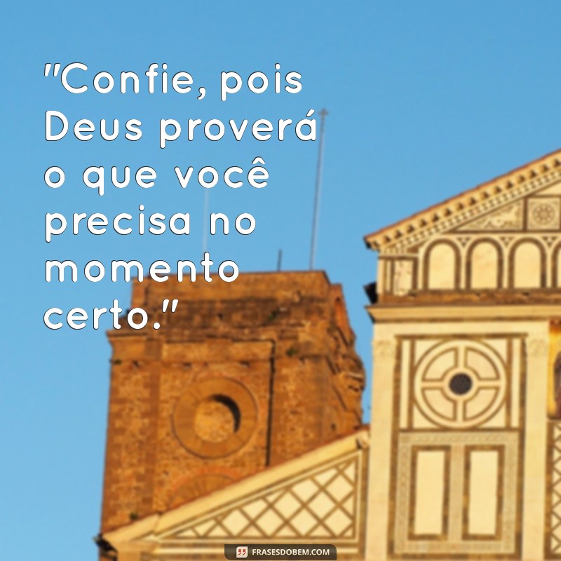 mensagem deus proverá 