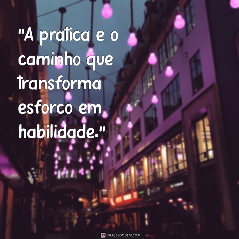 a prática leva a perfeição frases 