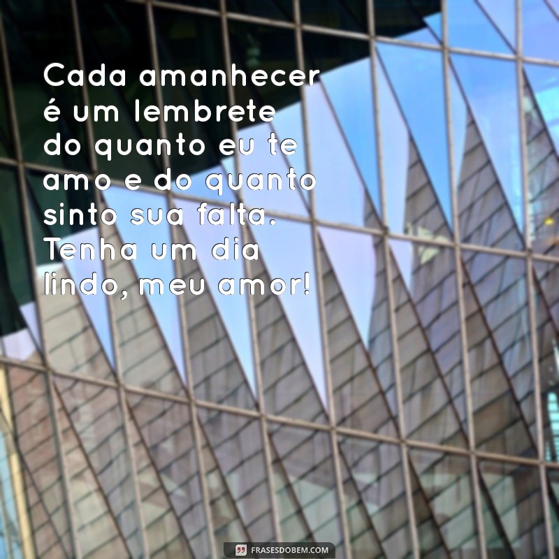 Mensagens Emocionantes de Bom Dia para Fazer sua Namorada Chorar de Emoção à Distância 