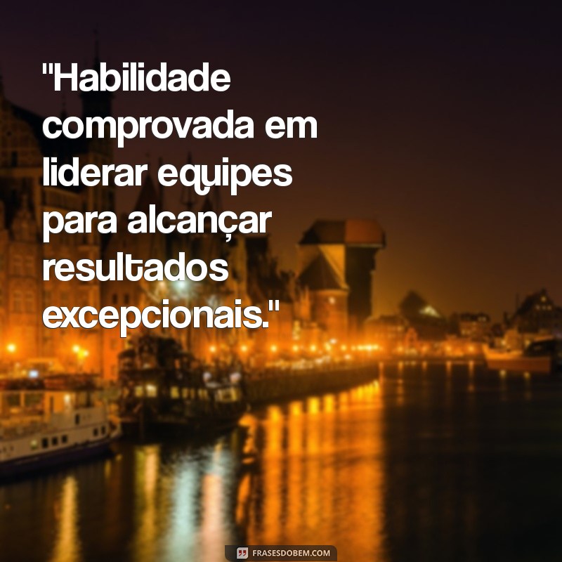 frases de habilidade para currículo 