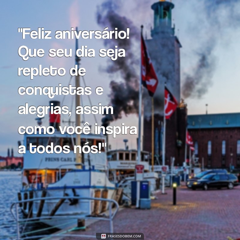 frases de feliz aniversário para chefe 