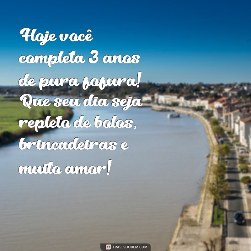 Mensagens de Aniversário Criativas e Divertidas para Meninos de 3 Anos 