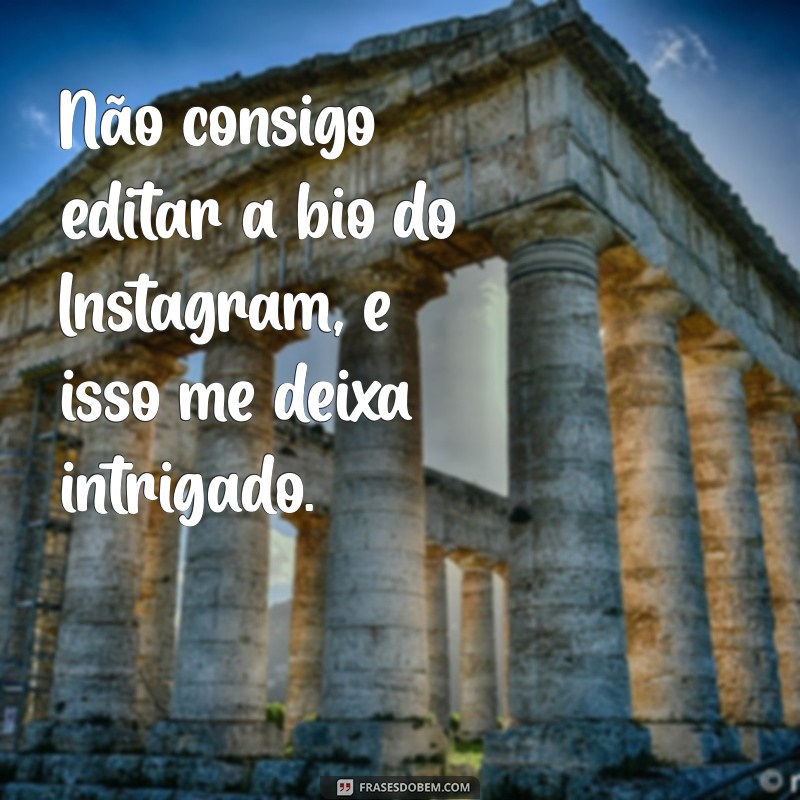 Como Resolver o Problema de Edição da Bio no Instagram: Dicas e Soluções 