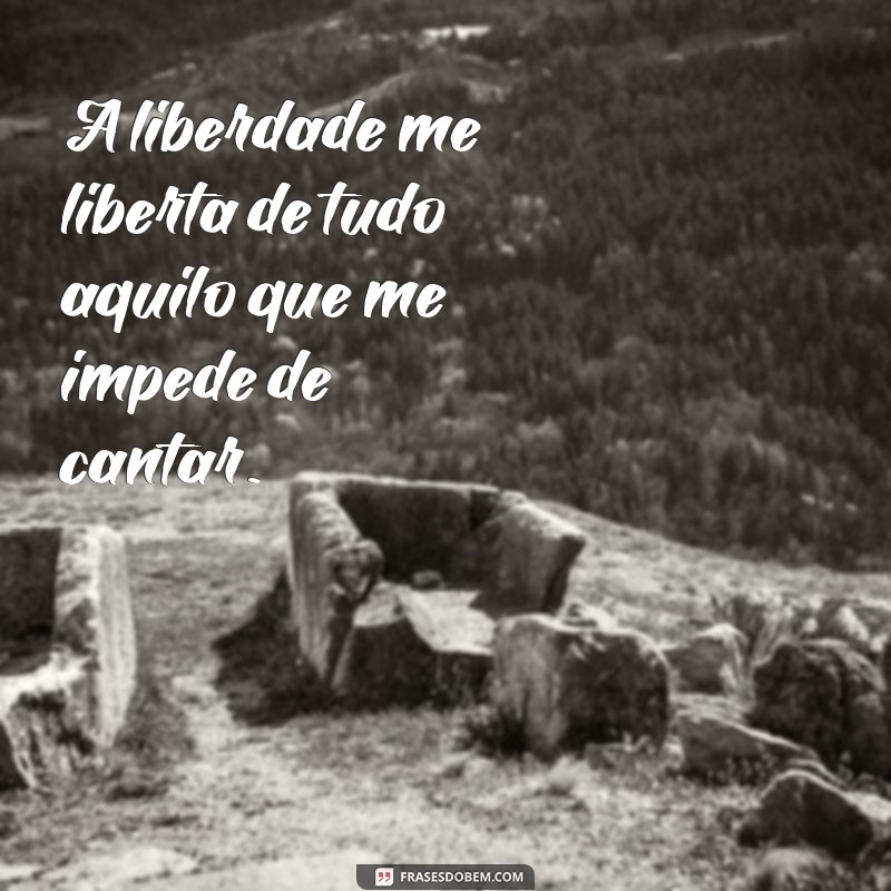 Descubra as melhores frases de liberdade para cantar e se inspirar 