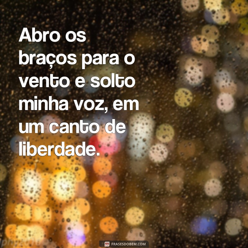 Descubra as melhores frases de liberdade para cantar e se inspirar 