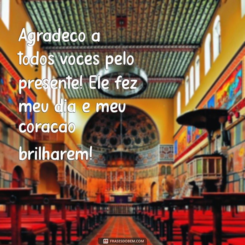 Como Escrever uma Mensagem de Agradecimento a Colegas de Trabalho pelo Presente 