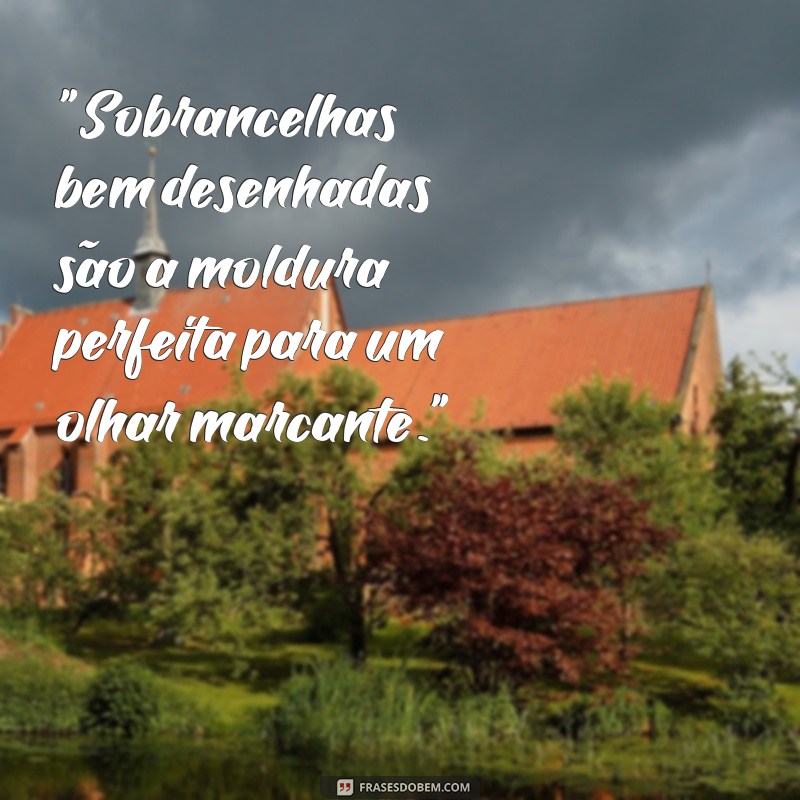 frases de sobrancelhas tumblr 