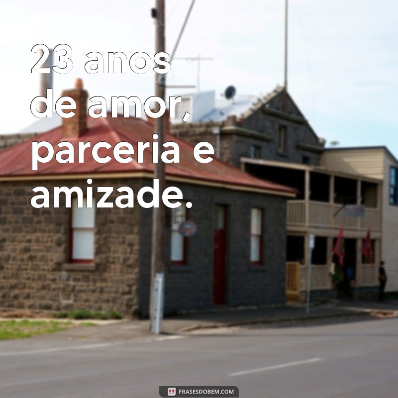 23 Anos de Casados: Celebrando o Amor e a Convivência Duradoura 