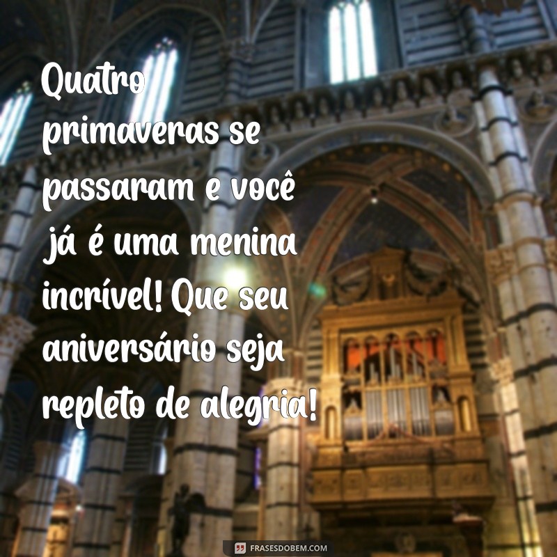 Mensagens Emocionantes de Madrinha para Afilhada: Celebre os 4 Anos com Amor! 